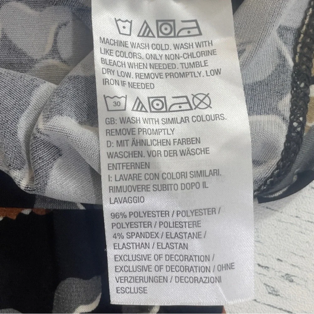 Susan Graver Artisan Floral Embellished V-neck Blouse Large - Picture 7 of 8